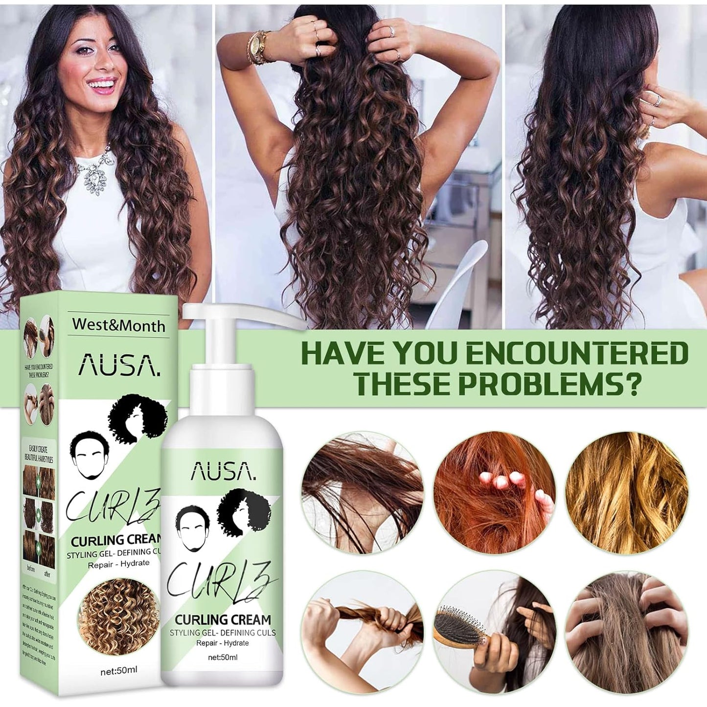Curly Hair Gel™- O segredo da elastina para um cabelo saudável- (Liquidação de encerramento)